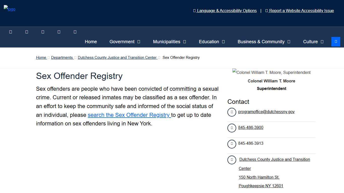 Sex Offender Registry