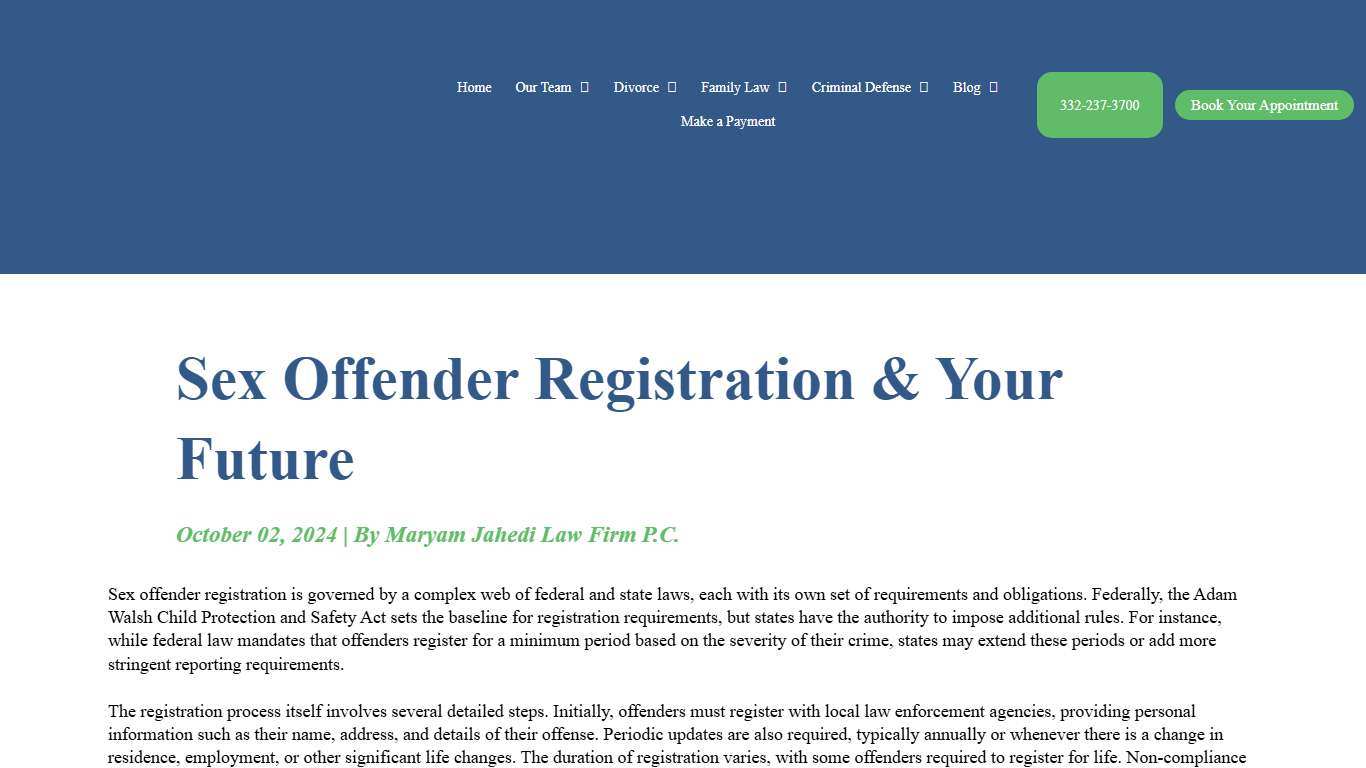 NY Sex Offender Registration: Your Future in 2026